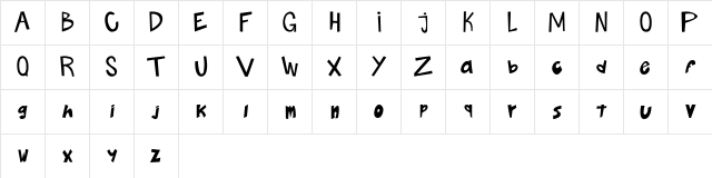 BOLUDOS Regular  glyph index