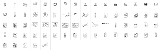FastenYourSeatBelt Clean Regular  glyph index