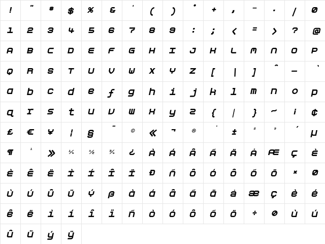 Aspirin-Refill Collapsed  glyph index
