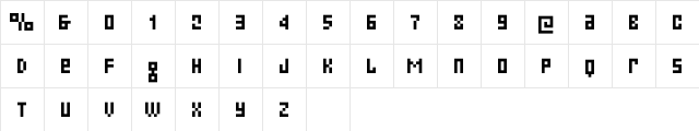 Small Talk Alt Caps Tight  glyph index