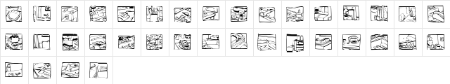 deskspace1 Regular  glyph index