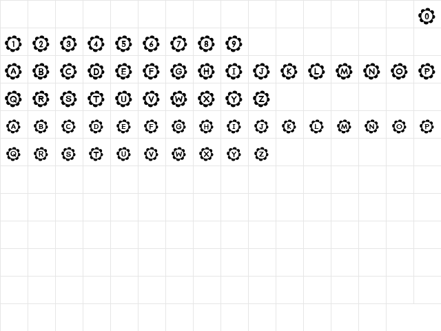 PU-RI-N (sRB) Regular  glyph index