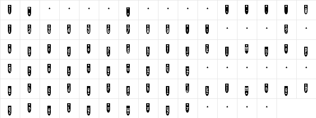 Populuxe Spade   glyph index