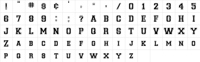LetterSweater Outline SSi Normal  glyph index