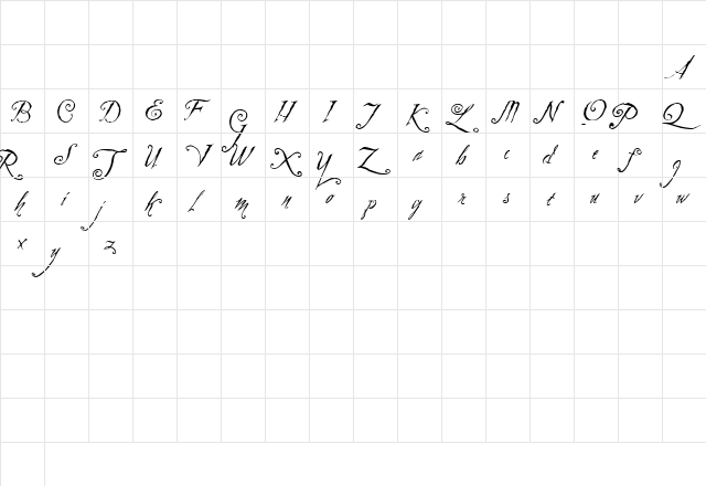 Zothique Demo Regular  glyph index