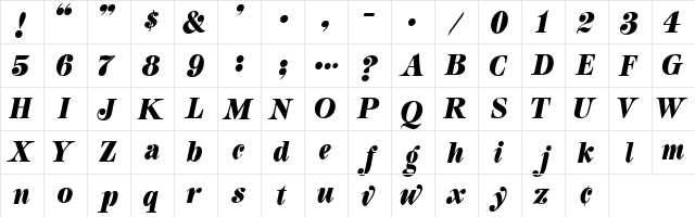 4 Phoenix DNA Regular  glyph index