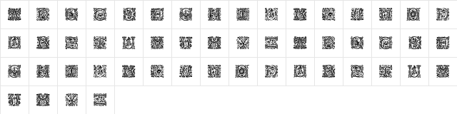 MasselleAM Regular  glyph index