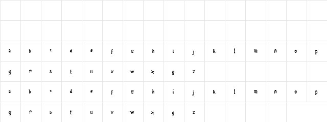 Lake placed Regular  glyph index