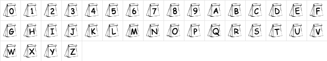Summer's Lunch Bags Regular  glyph index
