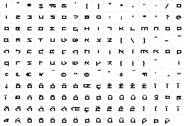 CQNMolecular Dynamo  glyph index