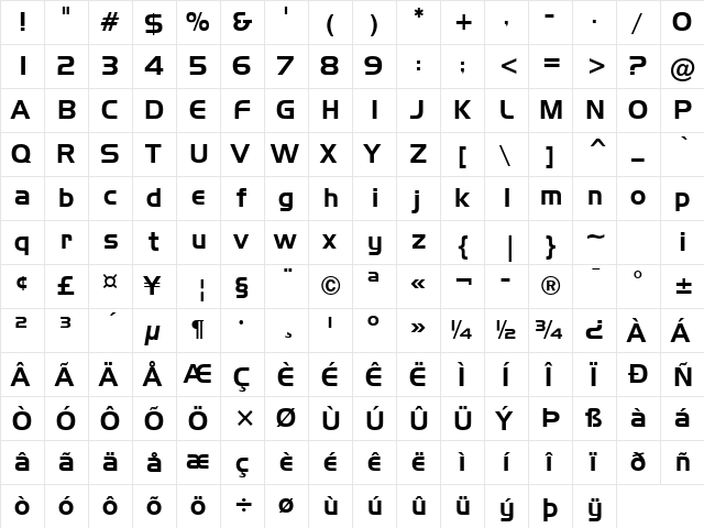 1993 Normal  glyph index