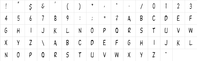 Pester 2 Regular  glyph index
