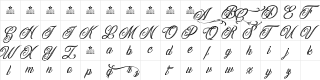 Calling Angels Personal Use Regular  glyph index