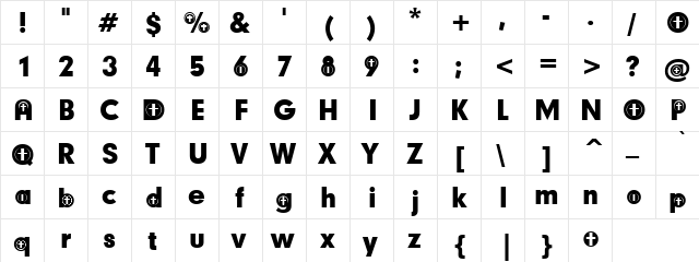 Medical Rep Regular  glyph index