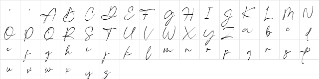 Gatha Script Regular  glyph index