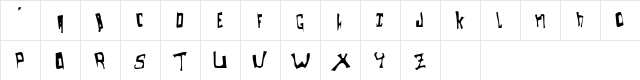 dearcycle Oddtype  glyph index