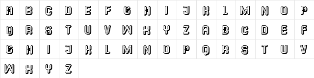 Common Regular  glyph index