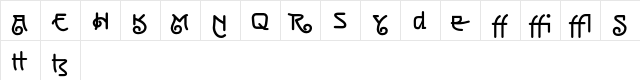 NeuseidlerAntiqua LT Std RgAlt Bold  glyph index