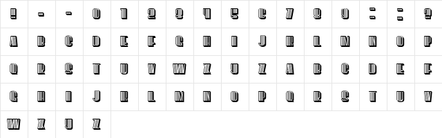However Regular  glyph index