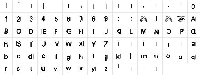 purge purge  glyph index