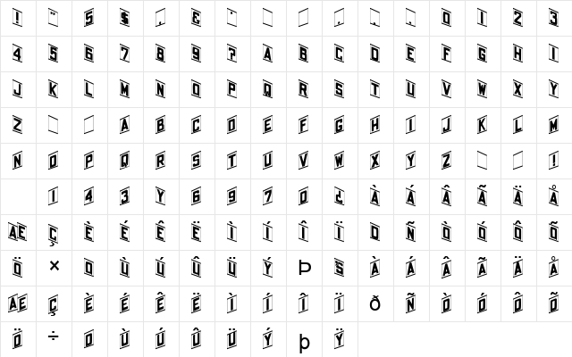 FZ BORDERS 14 Normal  glyph index