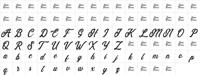 Eusthalia Stamped Stamped  glyph index