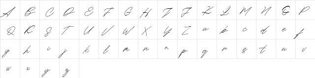 Maldins FREE Regular  glyph index
