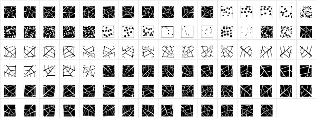 XMoreTexture Regular  glyph index