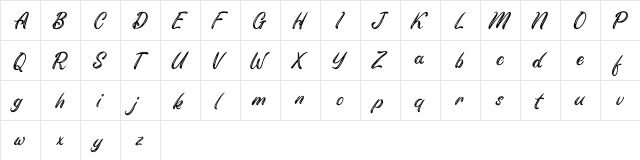 Mellisa FREE Regular  glyph index