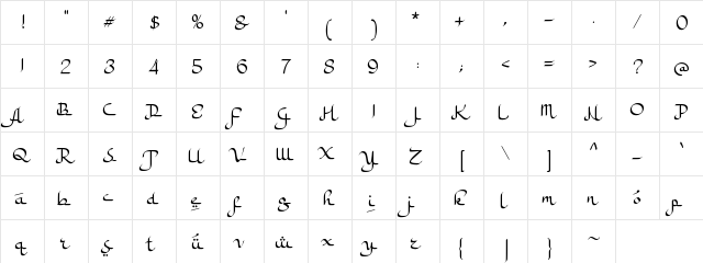 a Ahlan Wasahlan Regular  glyph index