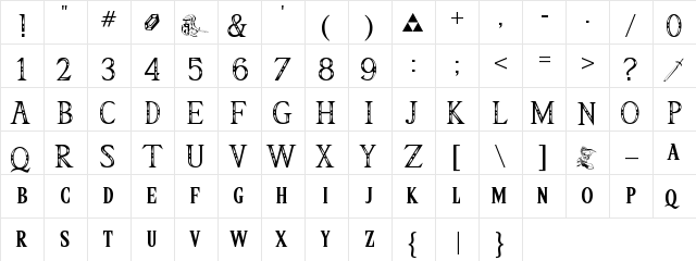 Triforce Triforce  glyph index