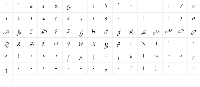 TIDANN Regular  glyph index