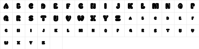 MotherhoodDisplaySCapsSSK Regular  glyph index