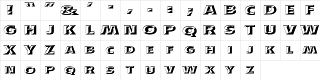 3 Zak DNA Regular  glyph index