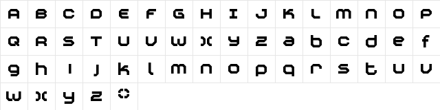 Construktiv Regular  glyph index