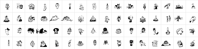 AIMoreHeds Medium  glyph index