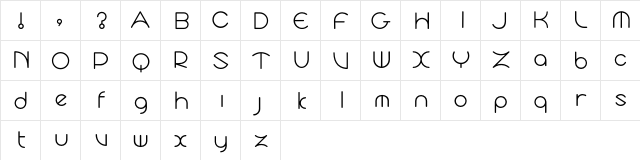 Cyclo Trial  glyph index