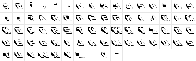 WENDELINE Regular  glyph index