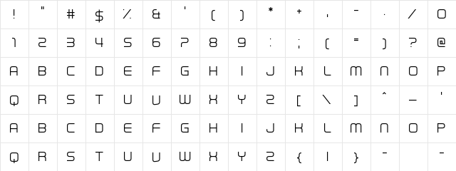First In Line Regular  glyph index