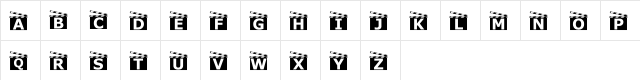 movieboard Regular  glyph index