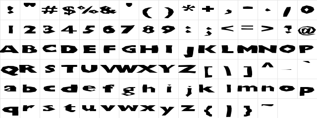 ChunkoBlockoSoopaDark Regular  glyph index
