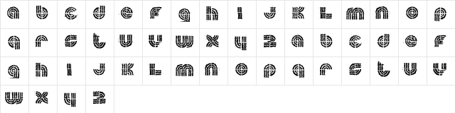 sueca Regular  glyph index