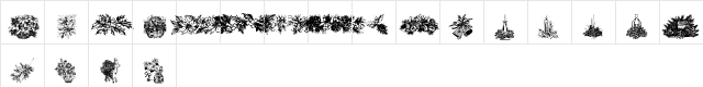 Christmas Greens Regular  glyph index