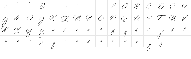 1 El Sid DNA Regular  glyph index