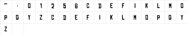 DEAR RADITASS Regular  glyph index