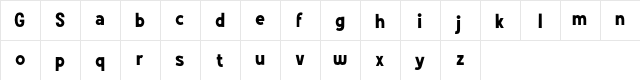 Grotes Sans DEMO Regular  glyph index
