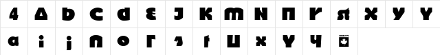 Kofi Extra  glyph index