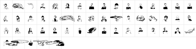 Prime Directive Regular  glyph index