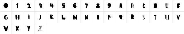 BELF Regular  glyph index