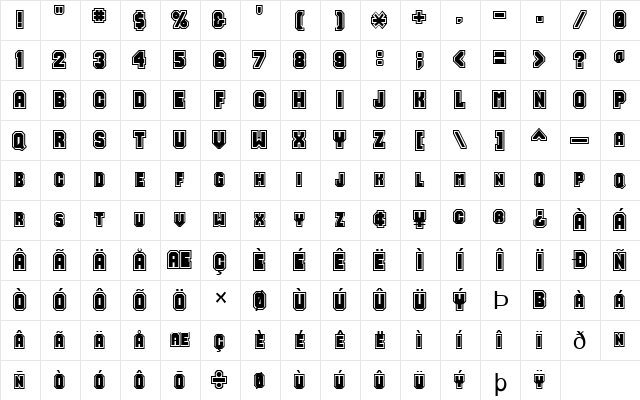 FZ UNIQUE 49 Normal  glyph index